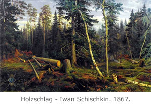 Holzschlag - Iwan Schischkin. 1867.